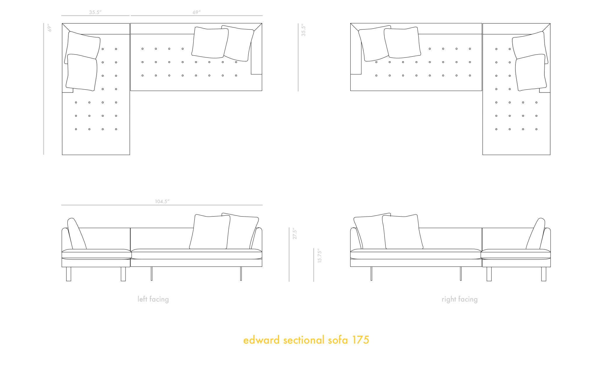 edward sectional sofa 175
