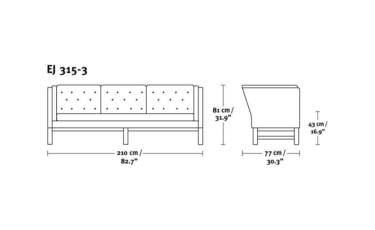 ej315 3-seat sofa