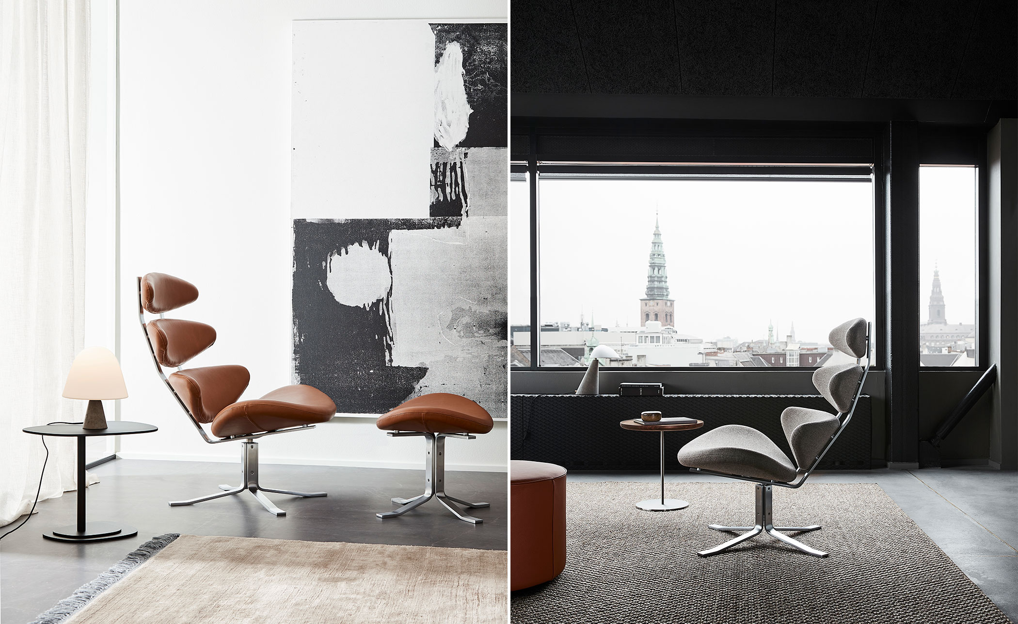 poul volther ej5 corona chair & ottoman