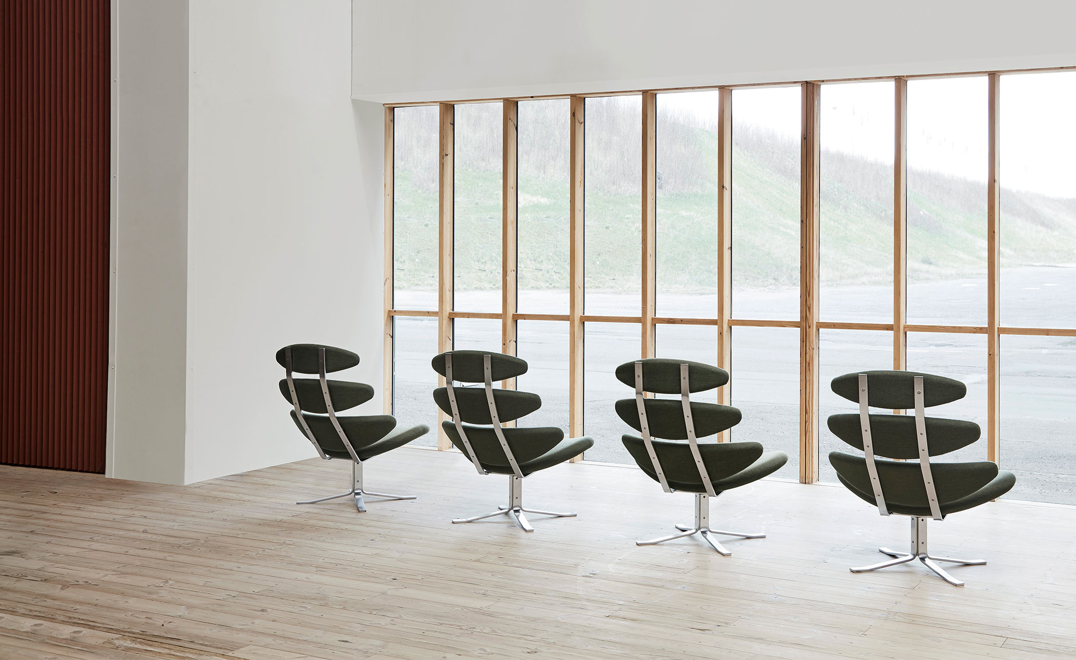 poul volther ej5 corona metal frame chair
