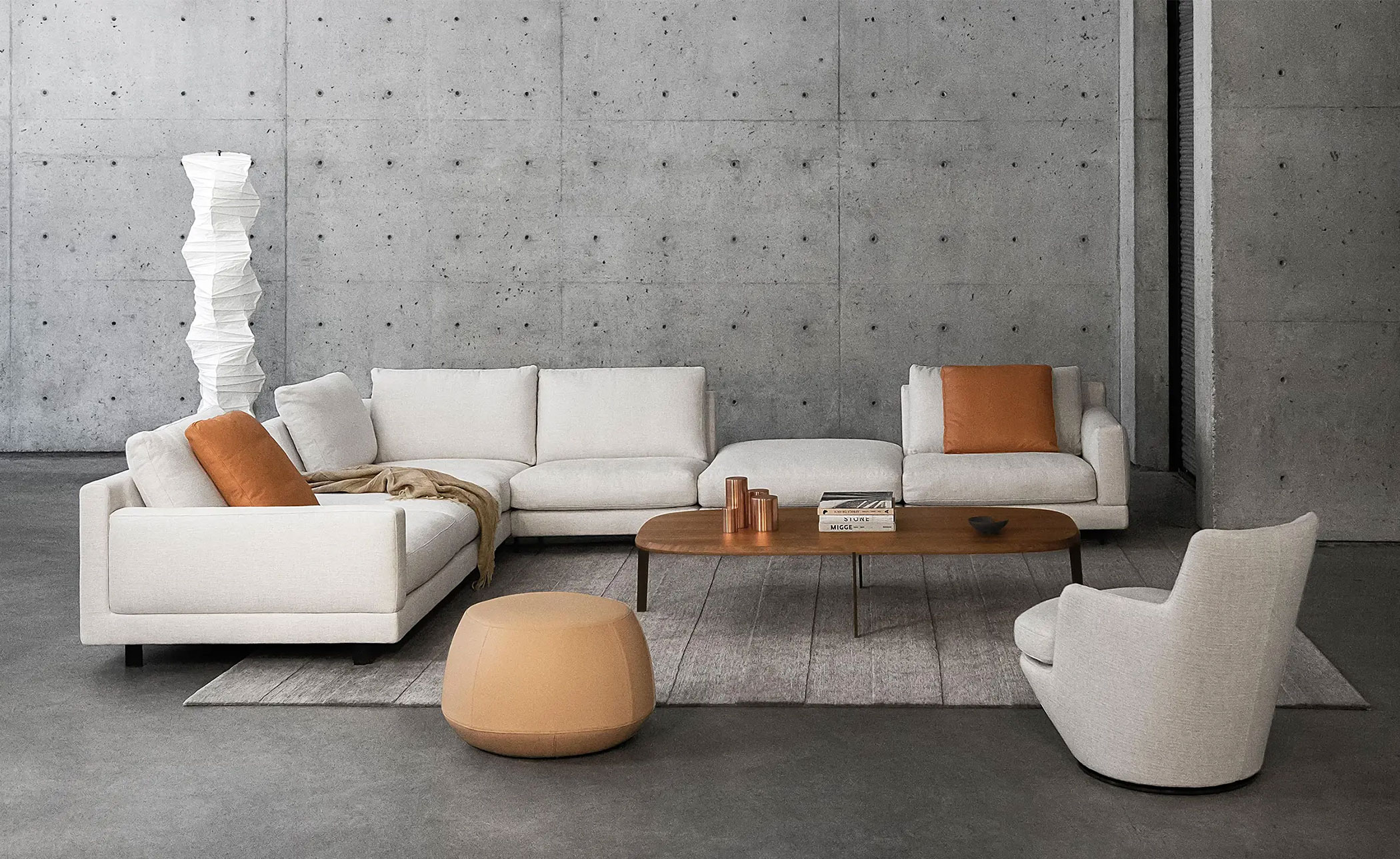 elle 3 seat standard depth sofa