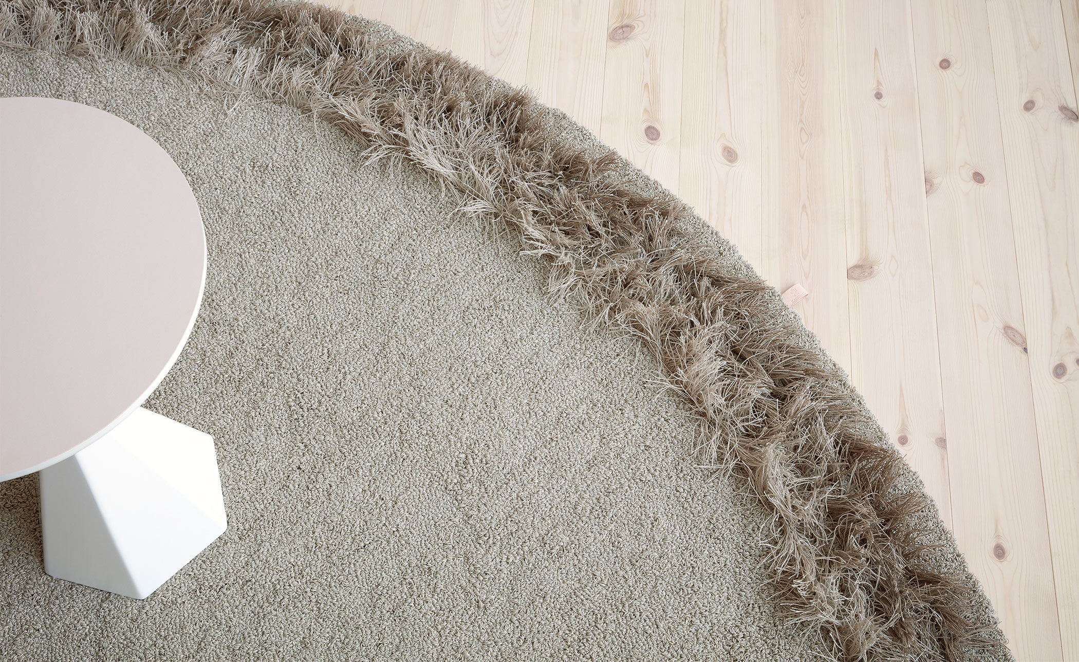 Feather Tufted Rug