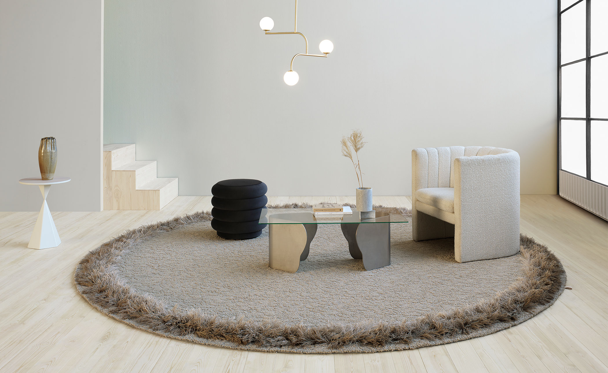 Feather Tufted Rug