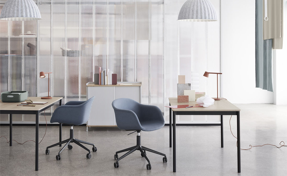 fiber armchair swivel task chair