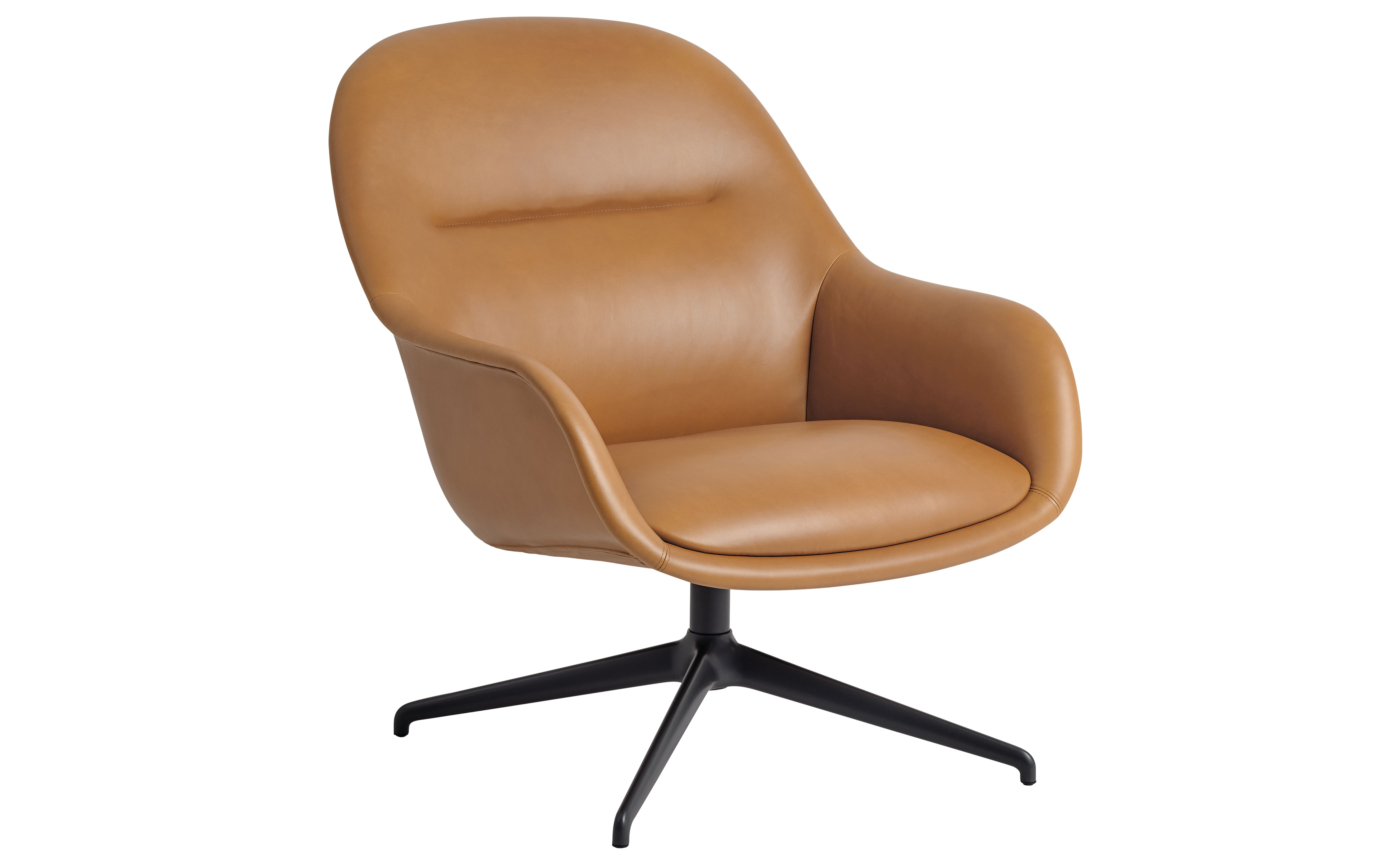 Fiber Lounge Armchair with Swivel Base