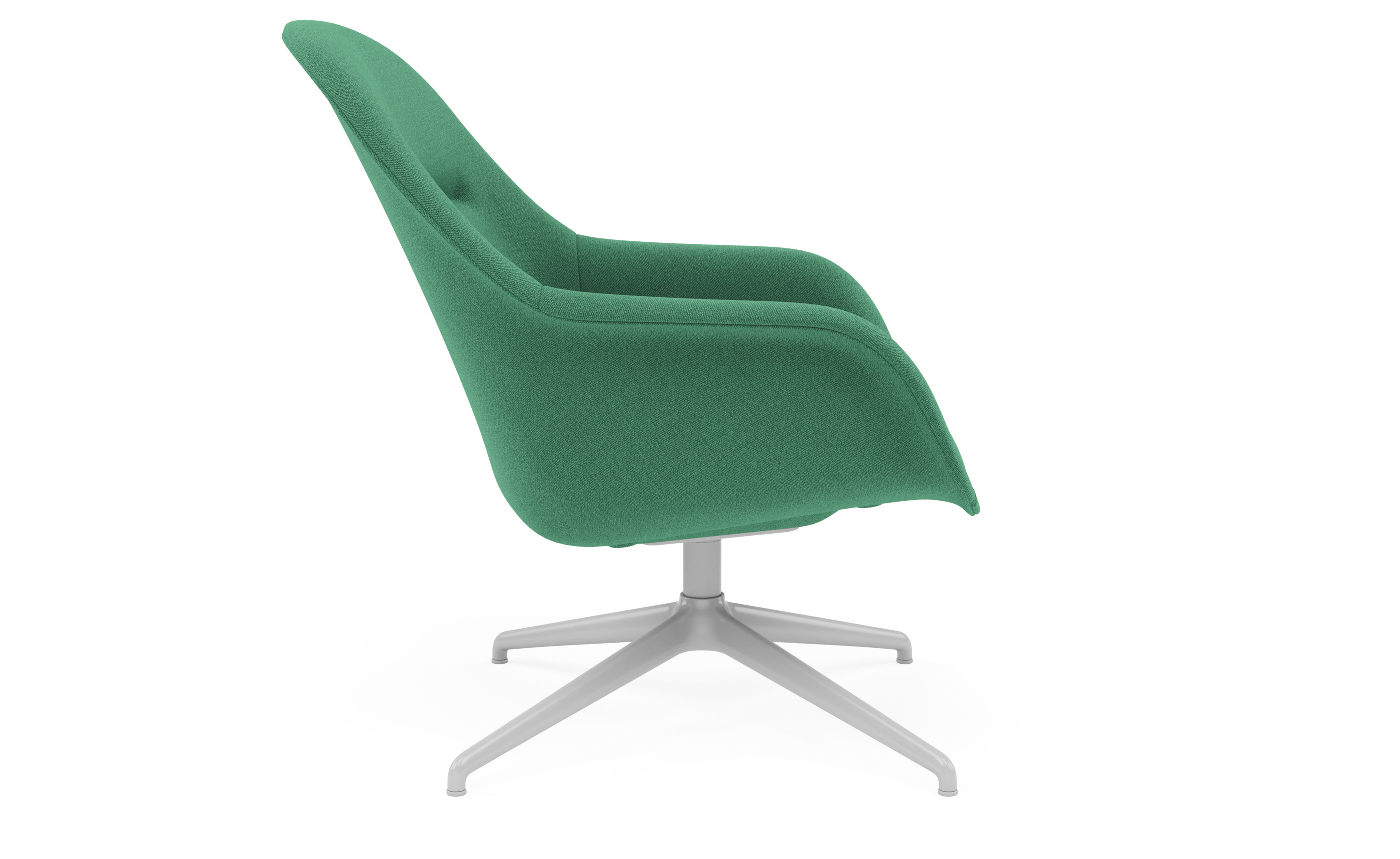 Fiber Lounge Armchair with Swivel Base
