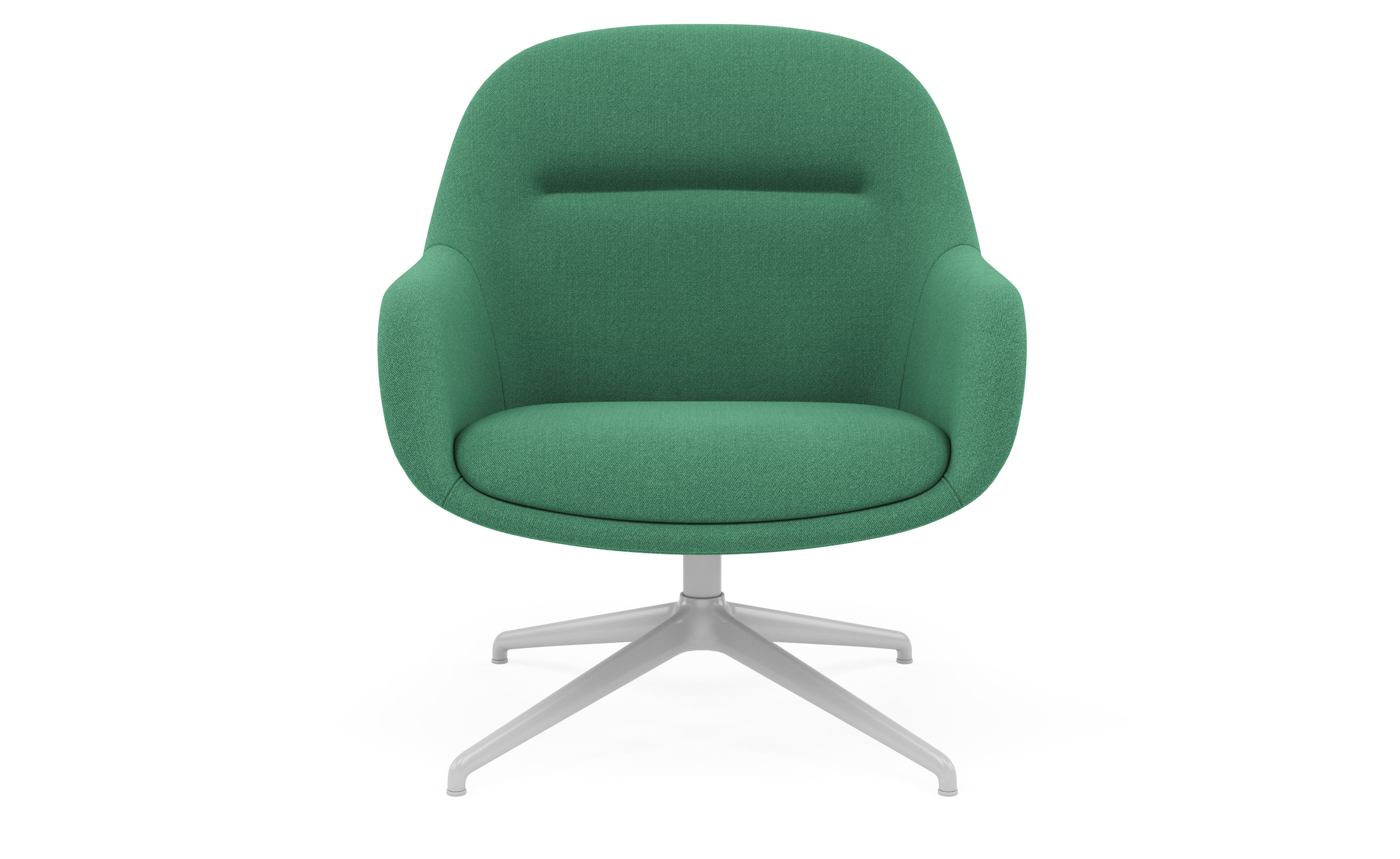 Fiber Lounge Armchair with Swivel Base
