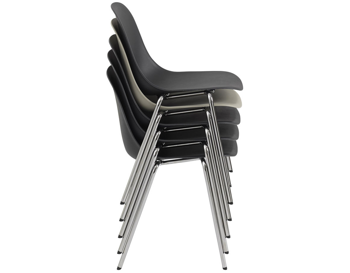 fiber side chair with a-base