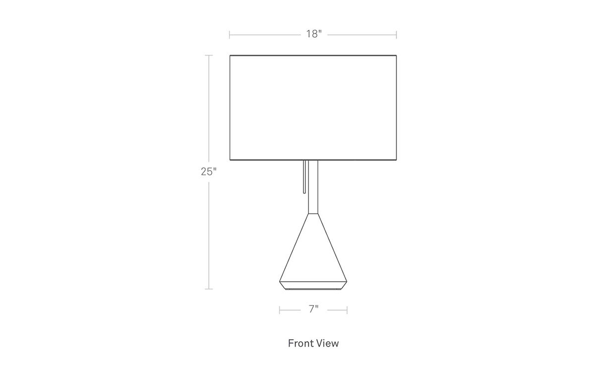 flask table lamp