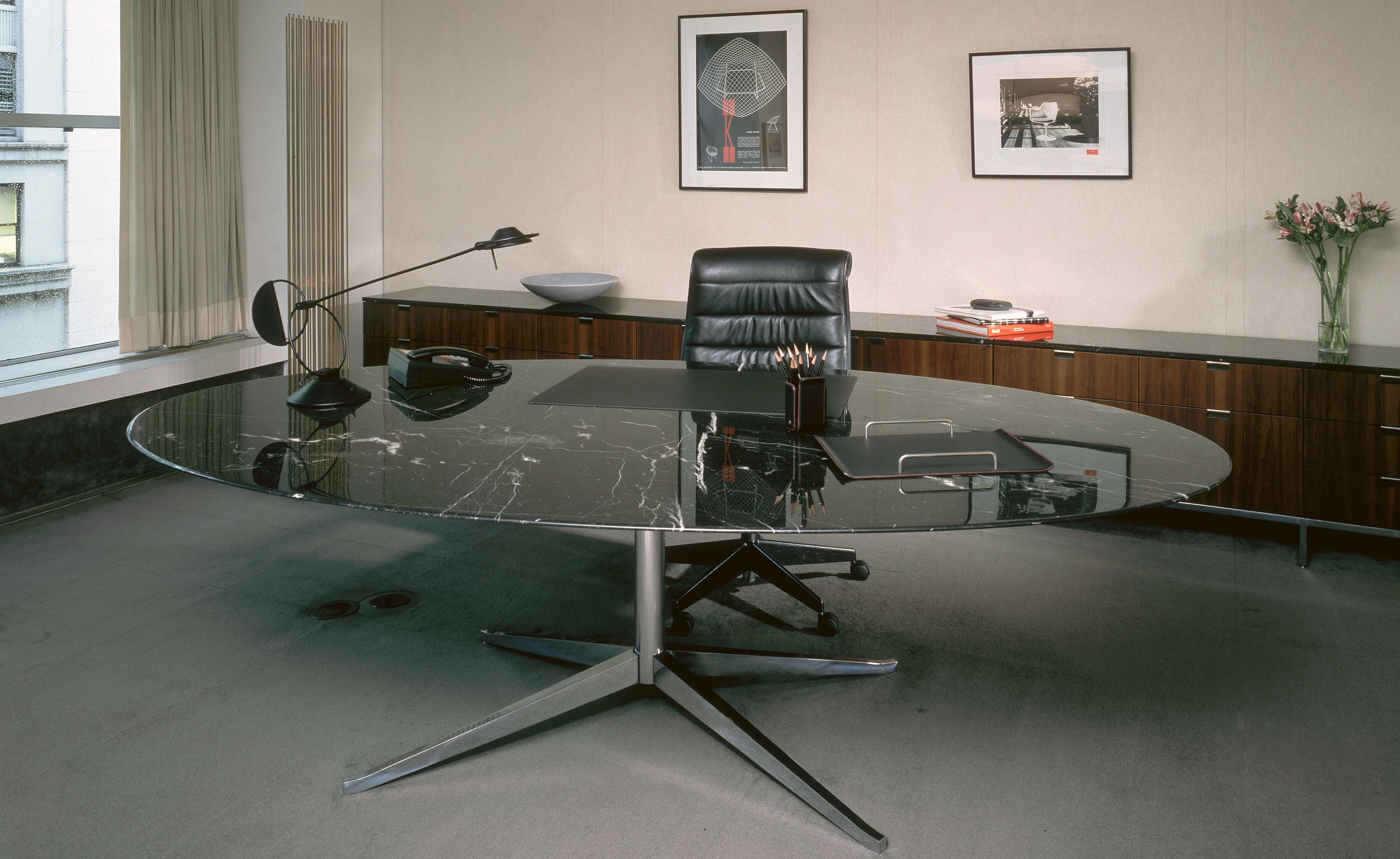 florence knoll 2 position credenza