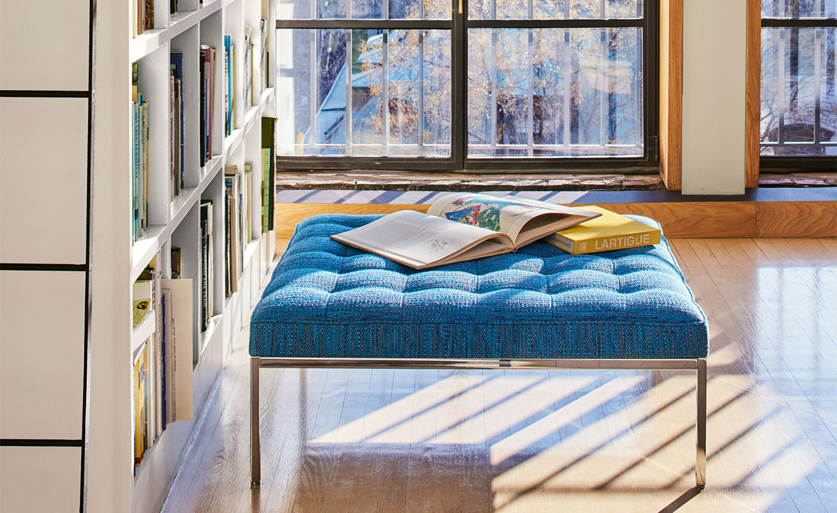 florence knoll relaxed small square bench