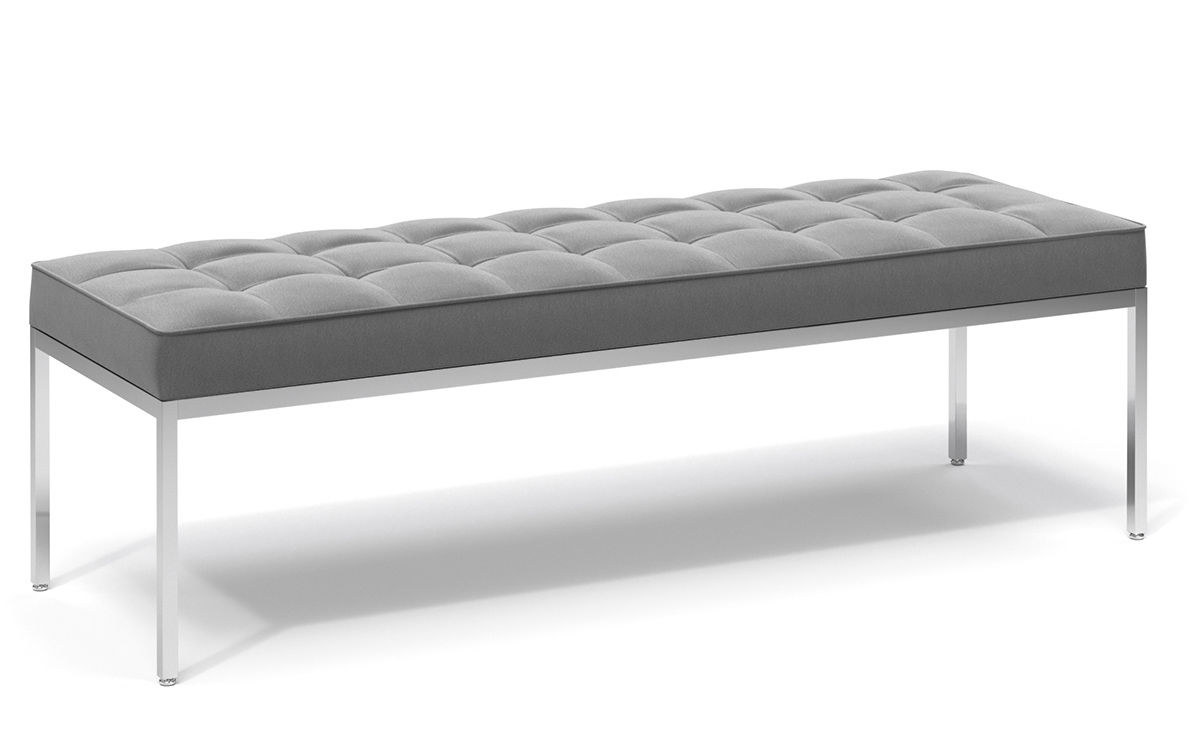 florence knoll relaxed three seat bench
