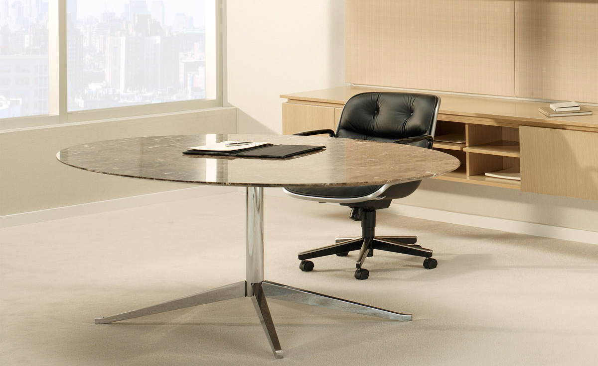 florence knoll 78" oval table