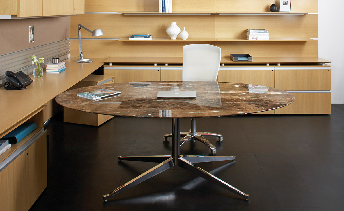 florence knoll 78" oval table