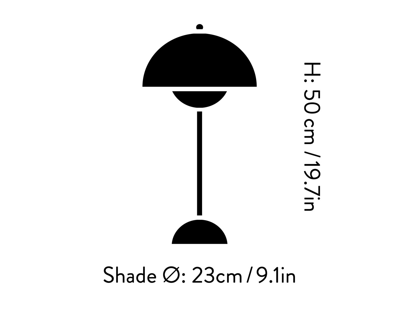 Flowerpot VP3 Table Lamp