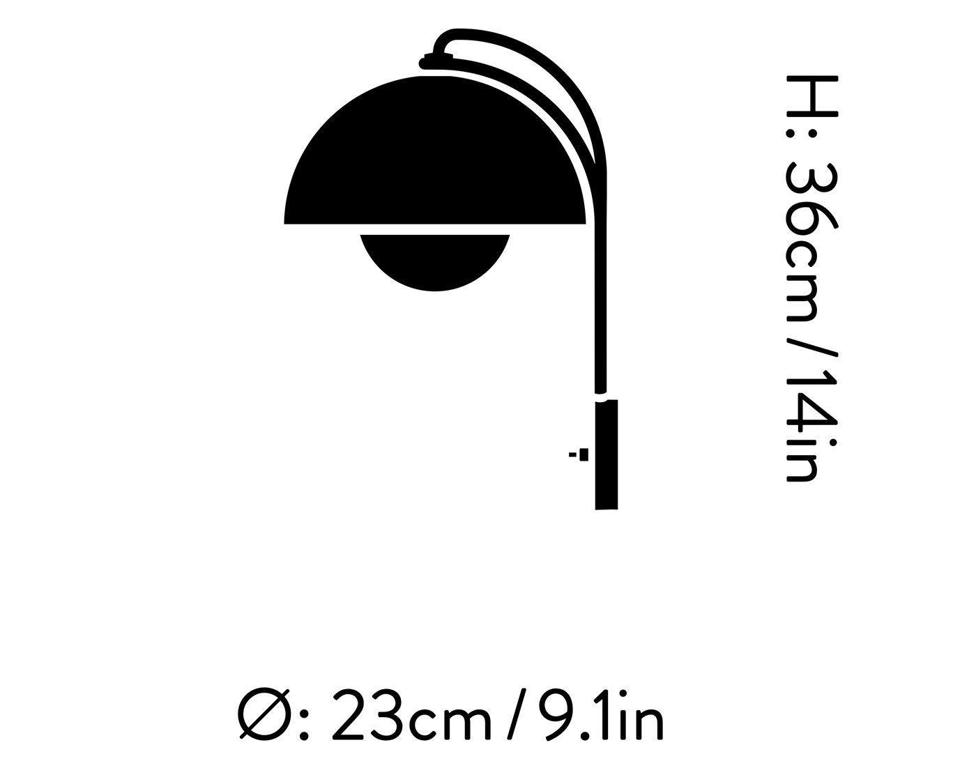 Flowerpot VP8 Wall Lamp