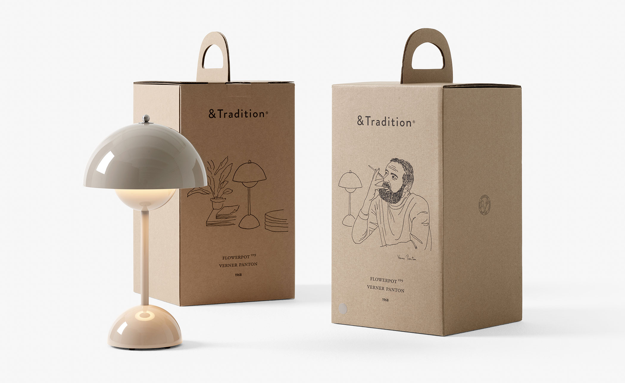 Flowerpot VP9 Portable Table Lamp