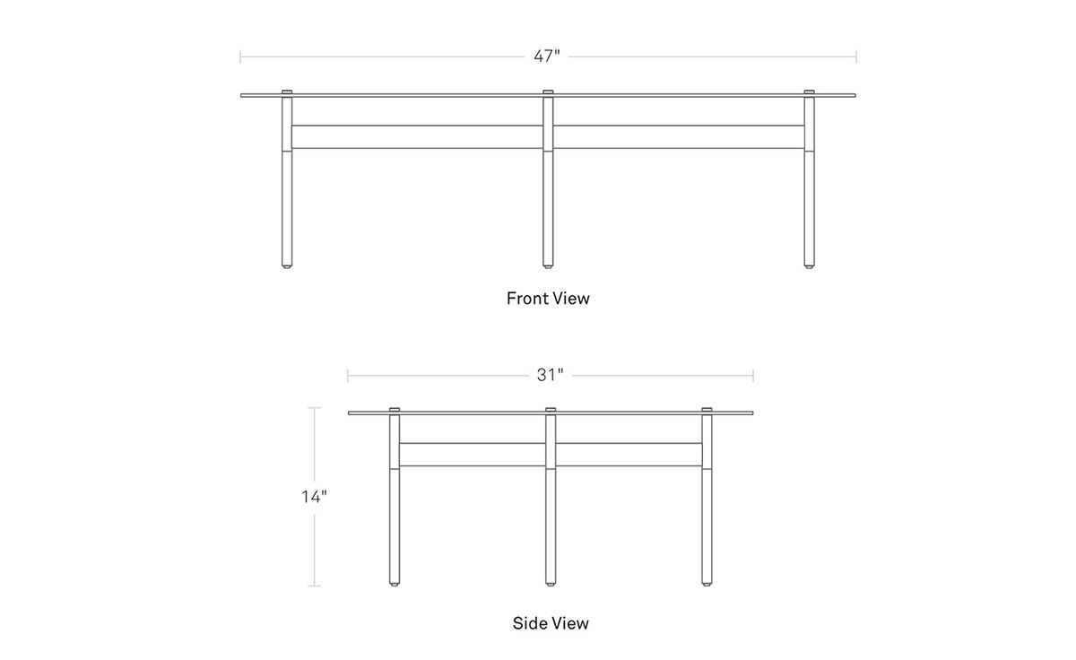 flume swoval coffee table