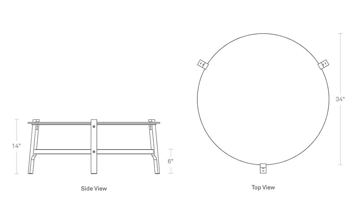 free range coffee table