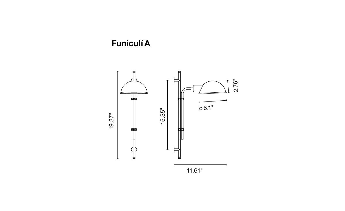 funiculi wall lamp