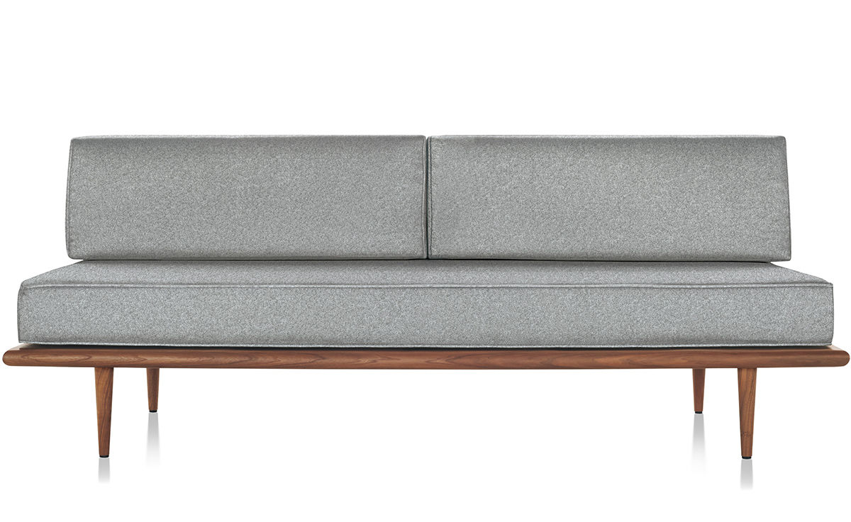nelson™ daybed with two bolsters & wood taper legs
