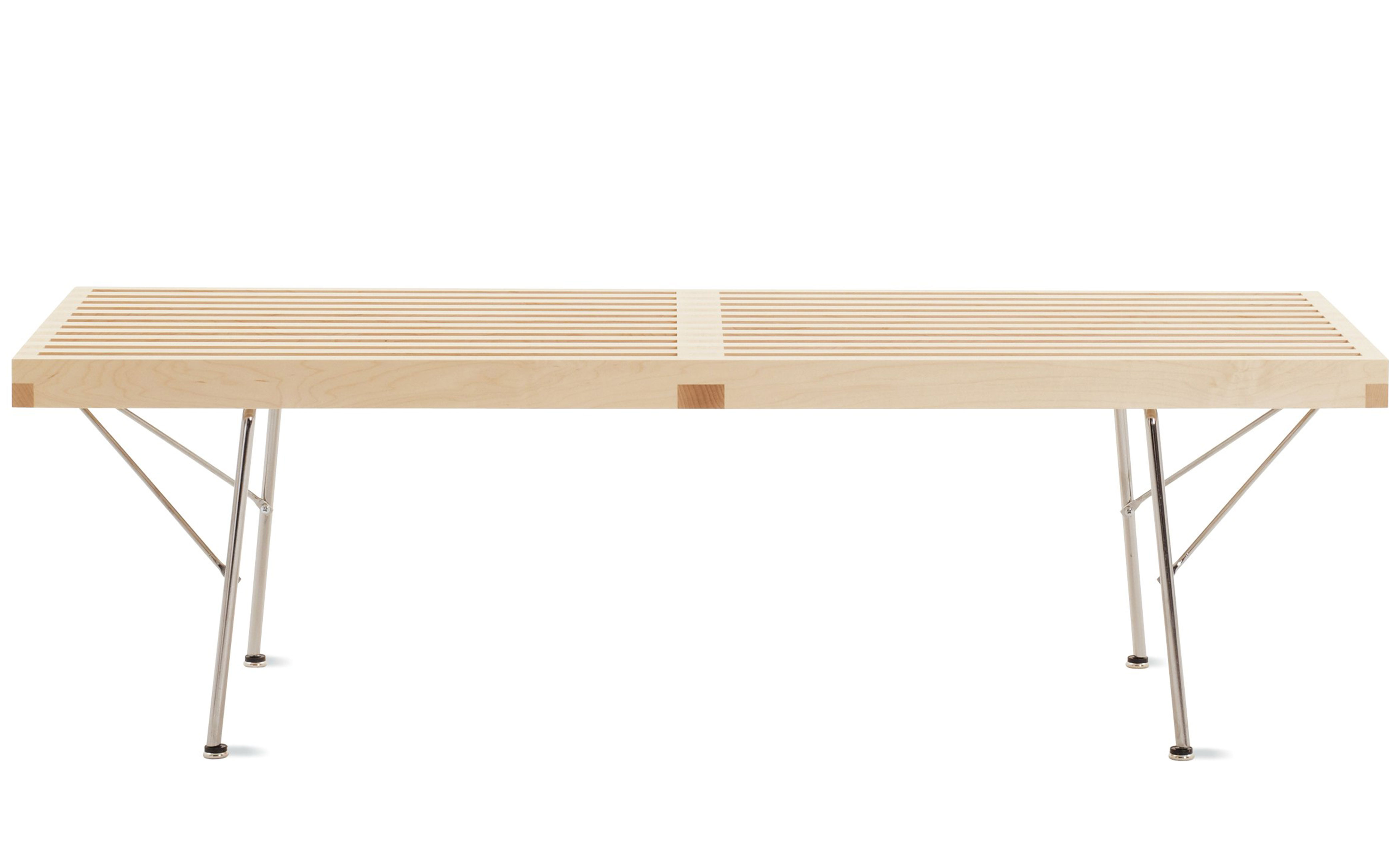 george nelson platform bench with metal base