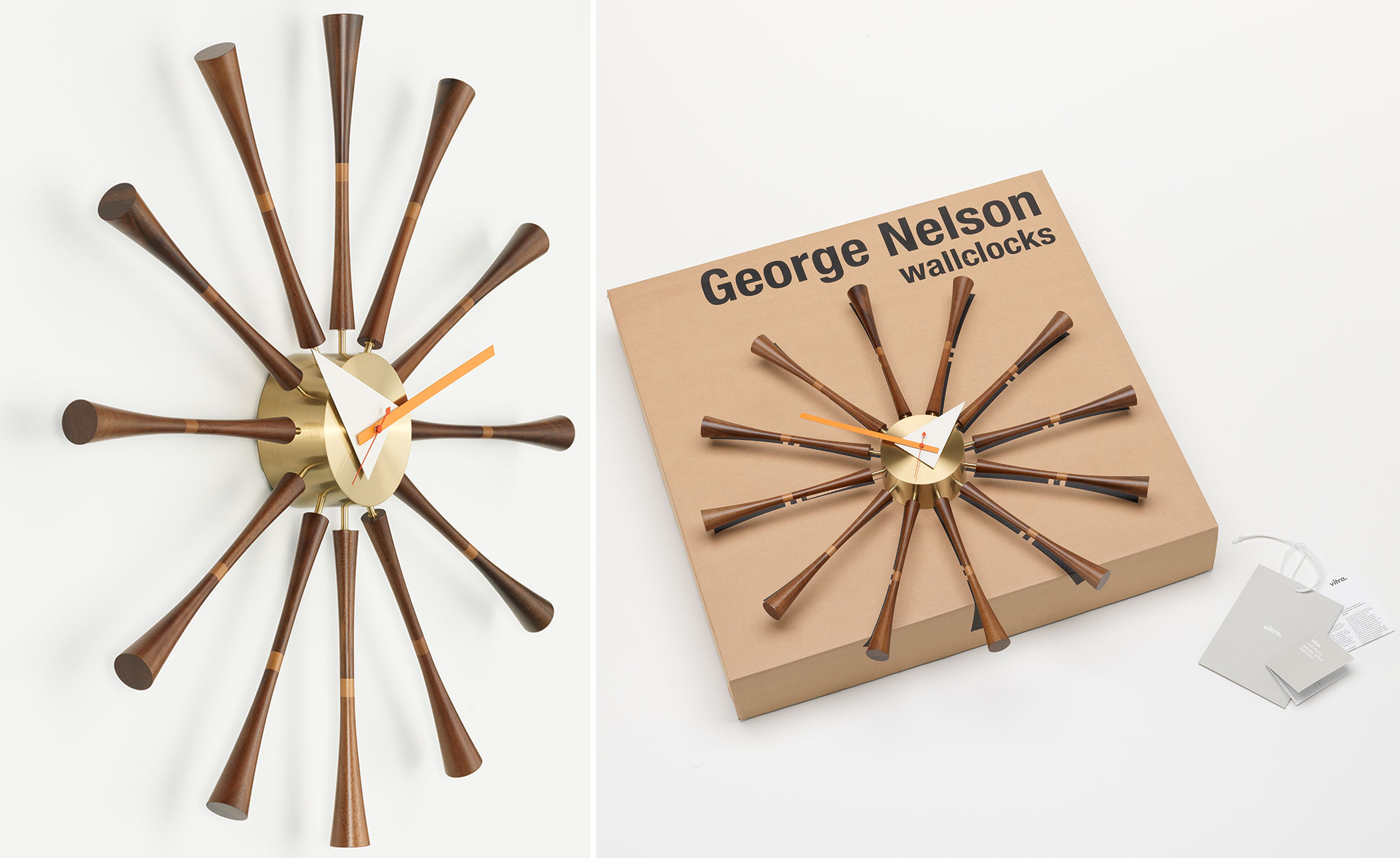 george nelson spindle clock