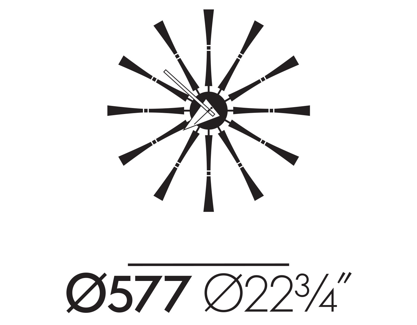 george nelson spindle clock