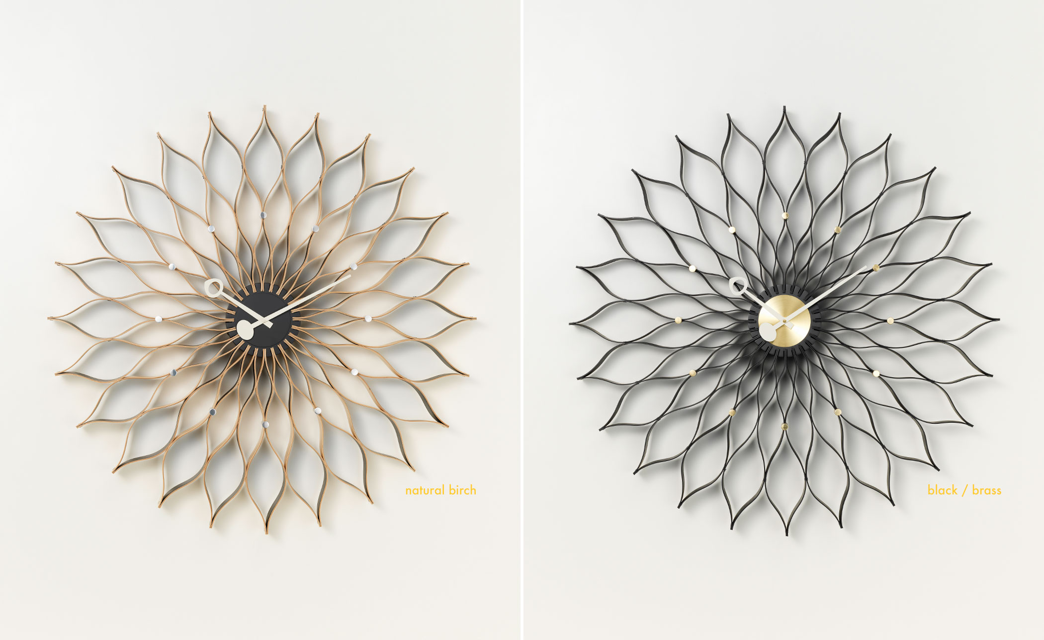 george nelson sunflower clock