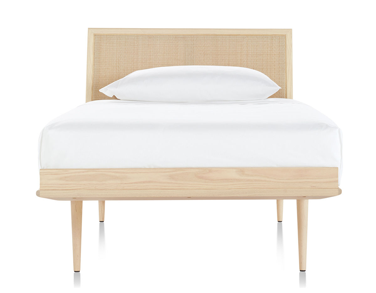 nelson thin edge bed with wood taper legs