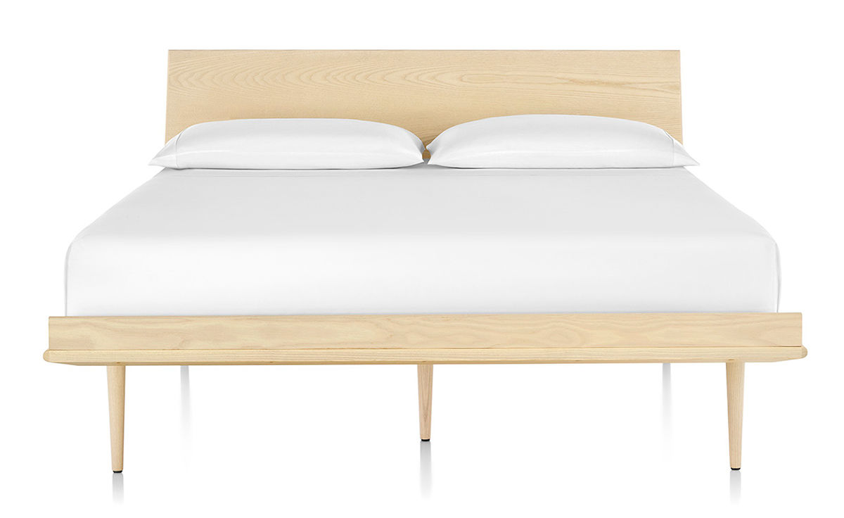 nelson thin edge bed with wood taper legs
