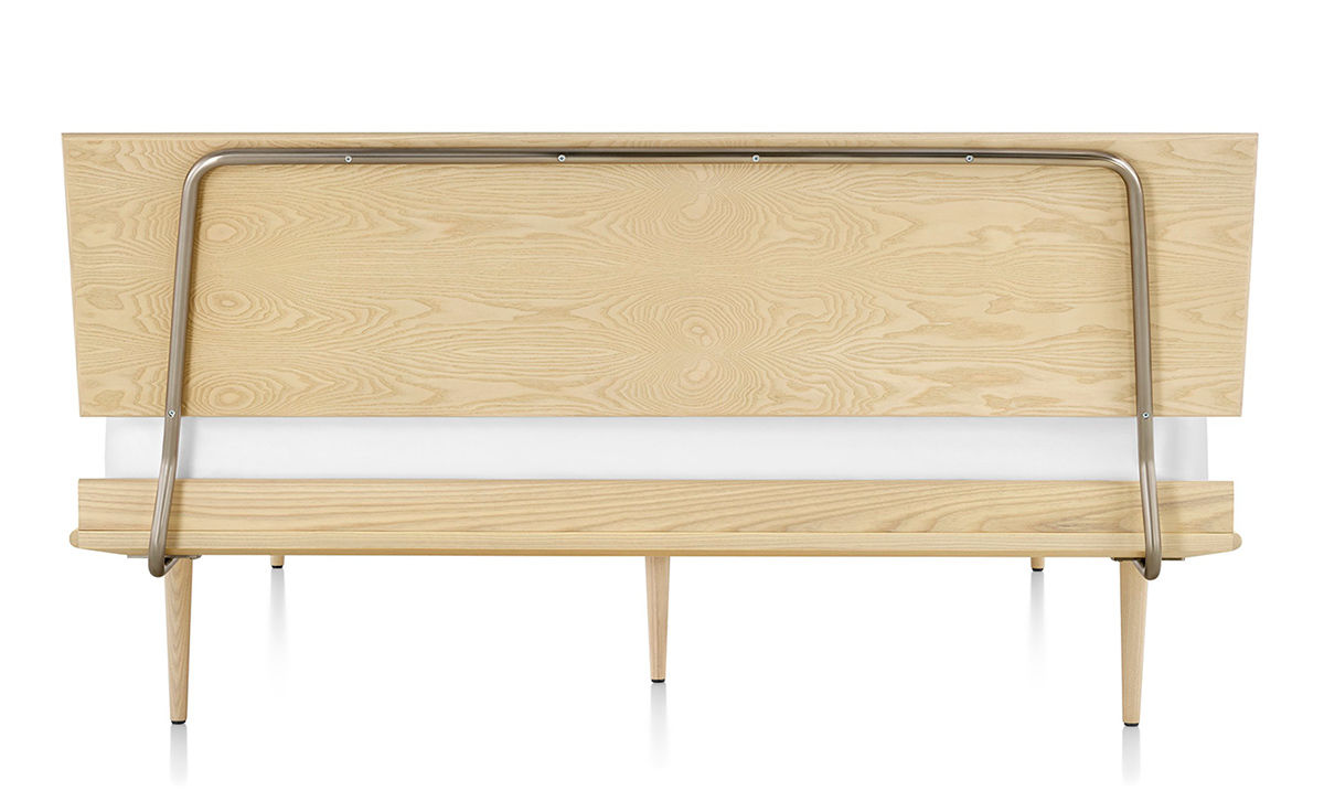 nelson thin edge bed with wood taper legs