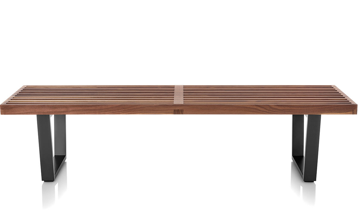 george nelson platform bench with wood base