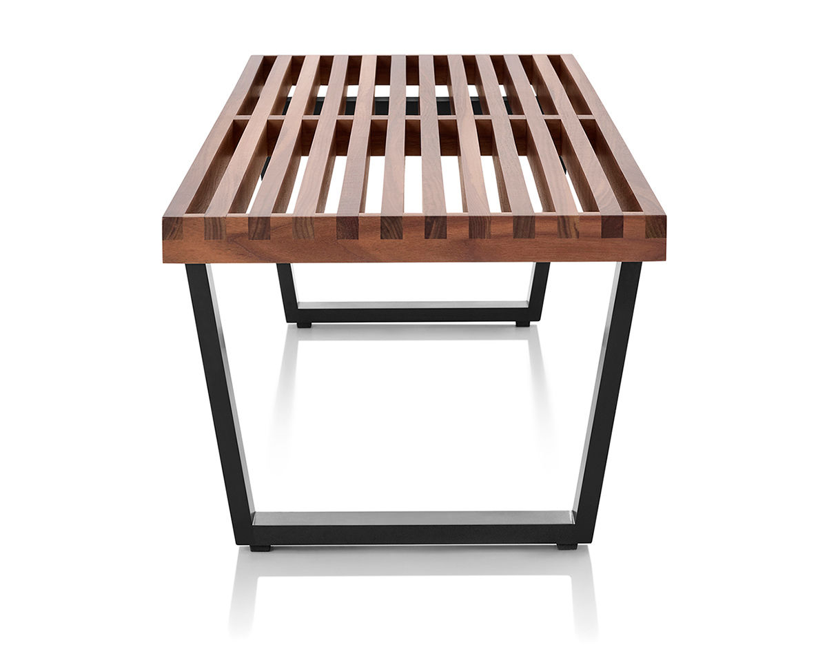 george nelson platform bench with wood base