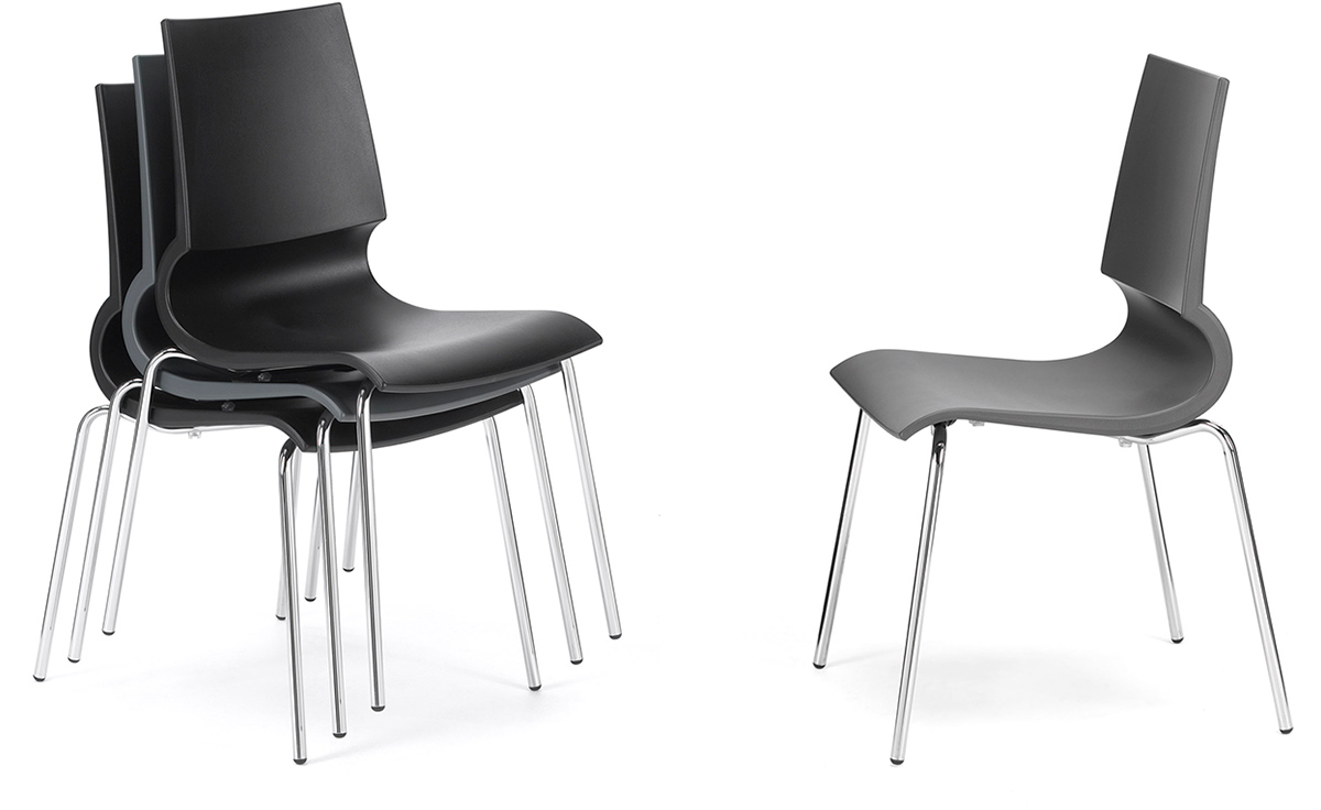 gigi stacking side chair