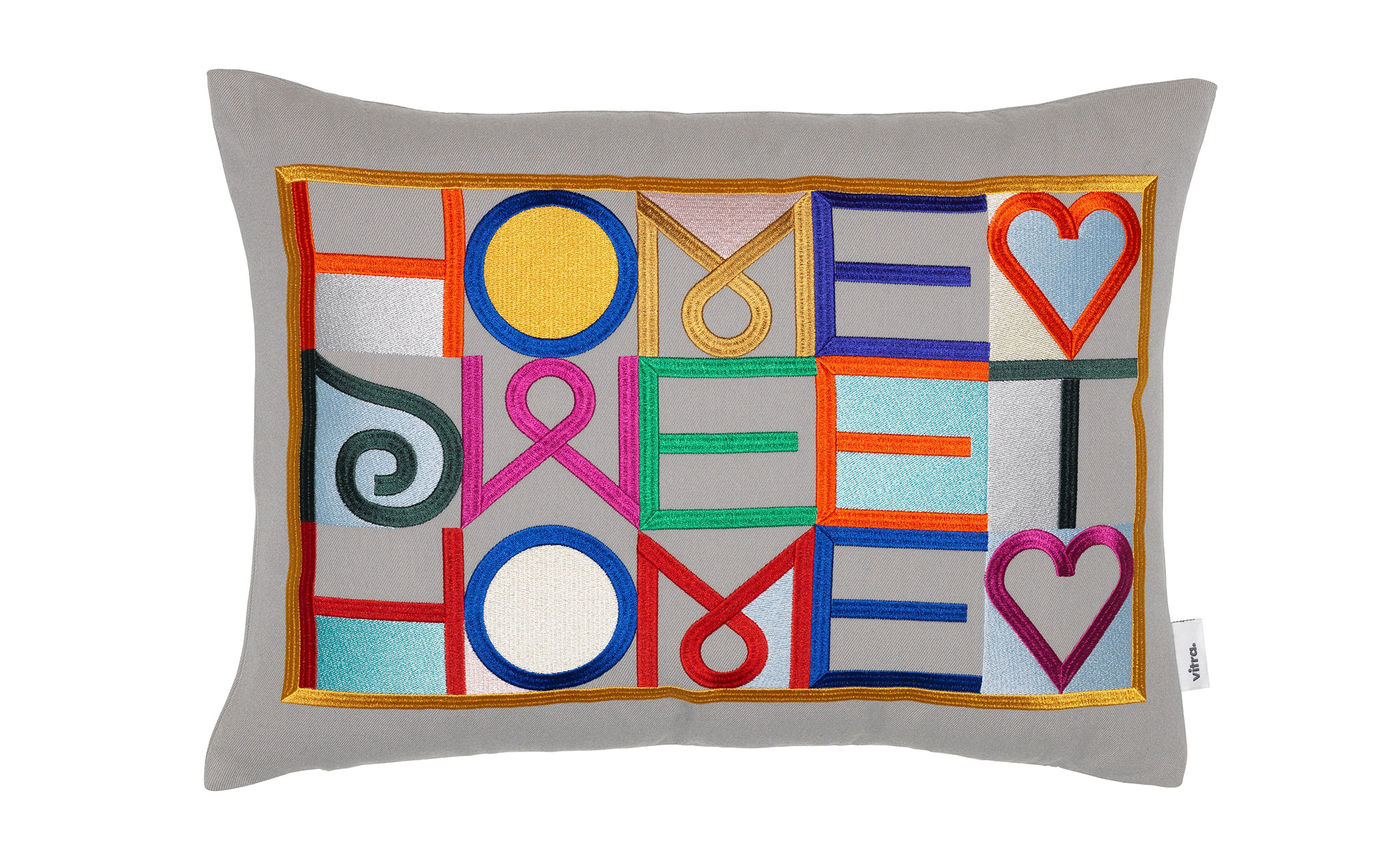 girard embroidered pillow home sweet home