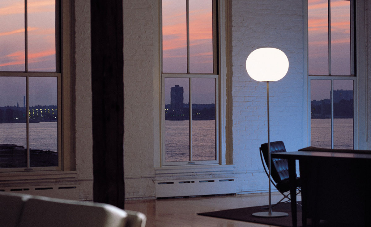 glo ball floor lamp