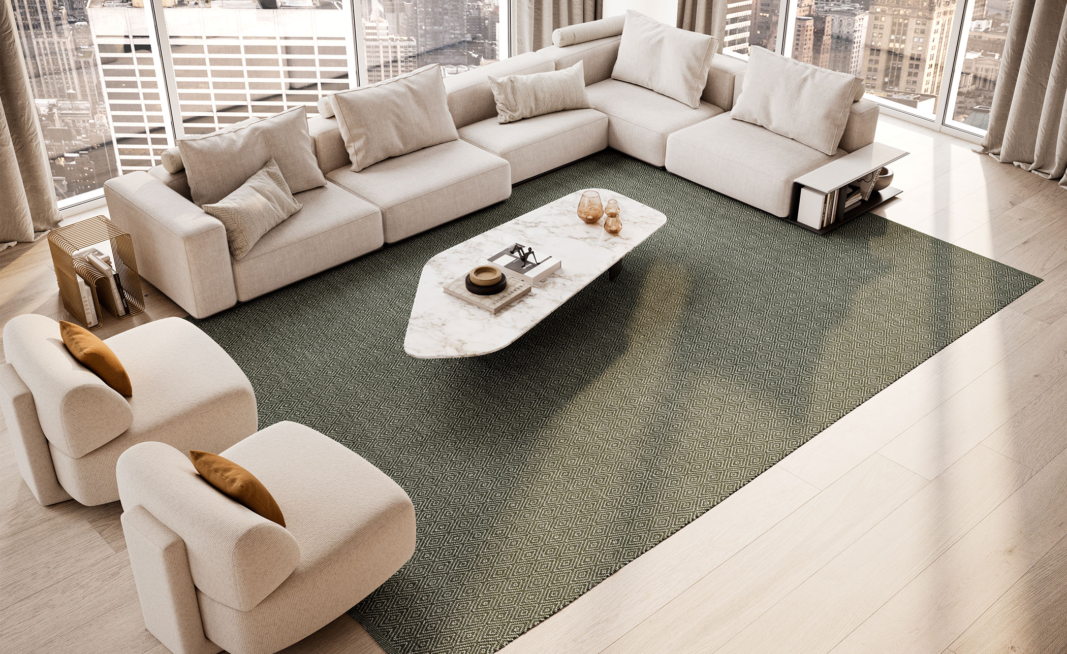 Goose Eye XL Icon Woven Rug