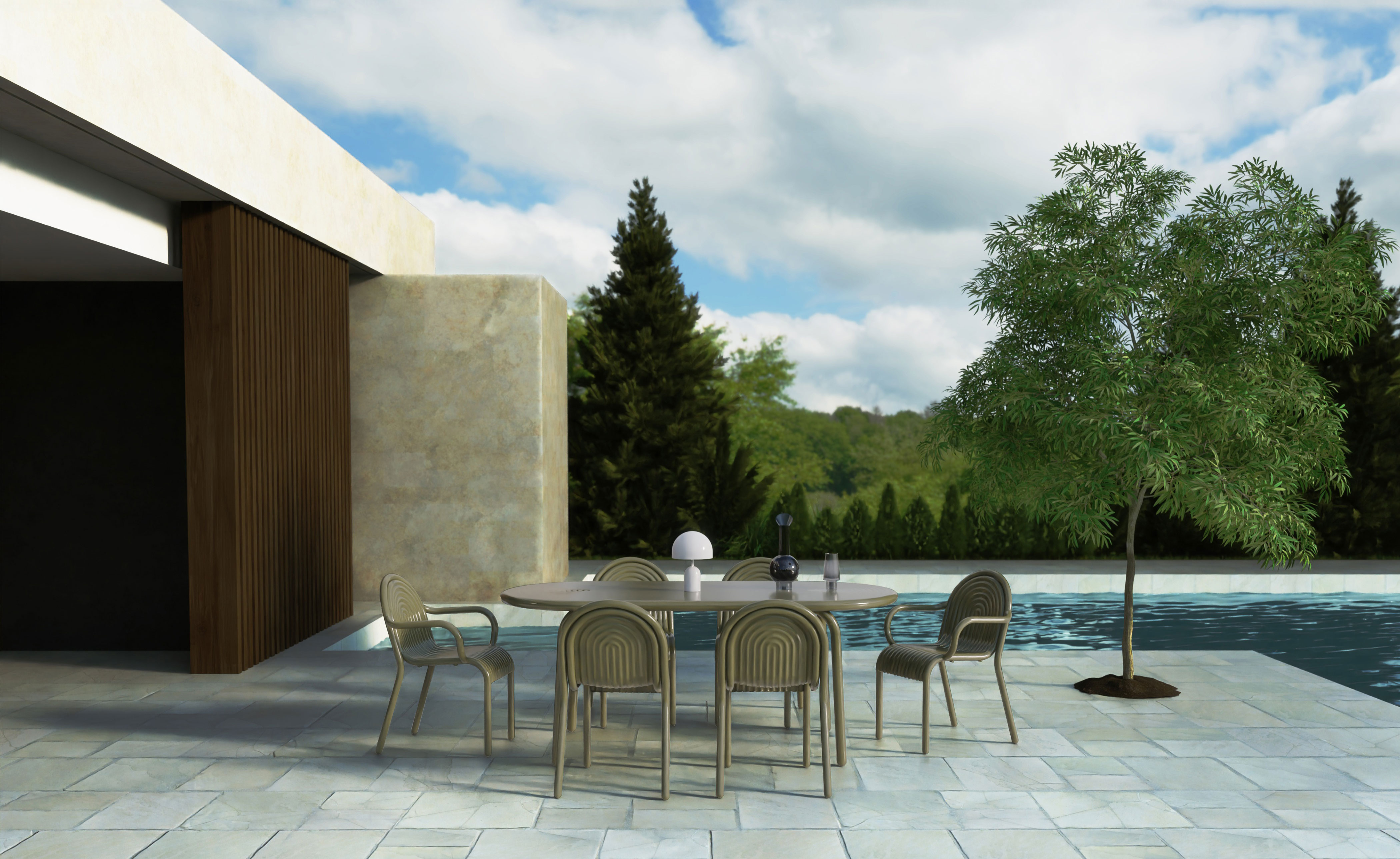 Groove Outdoor Table