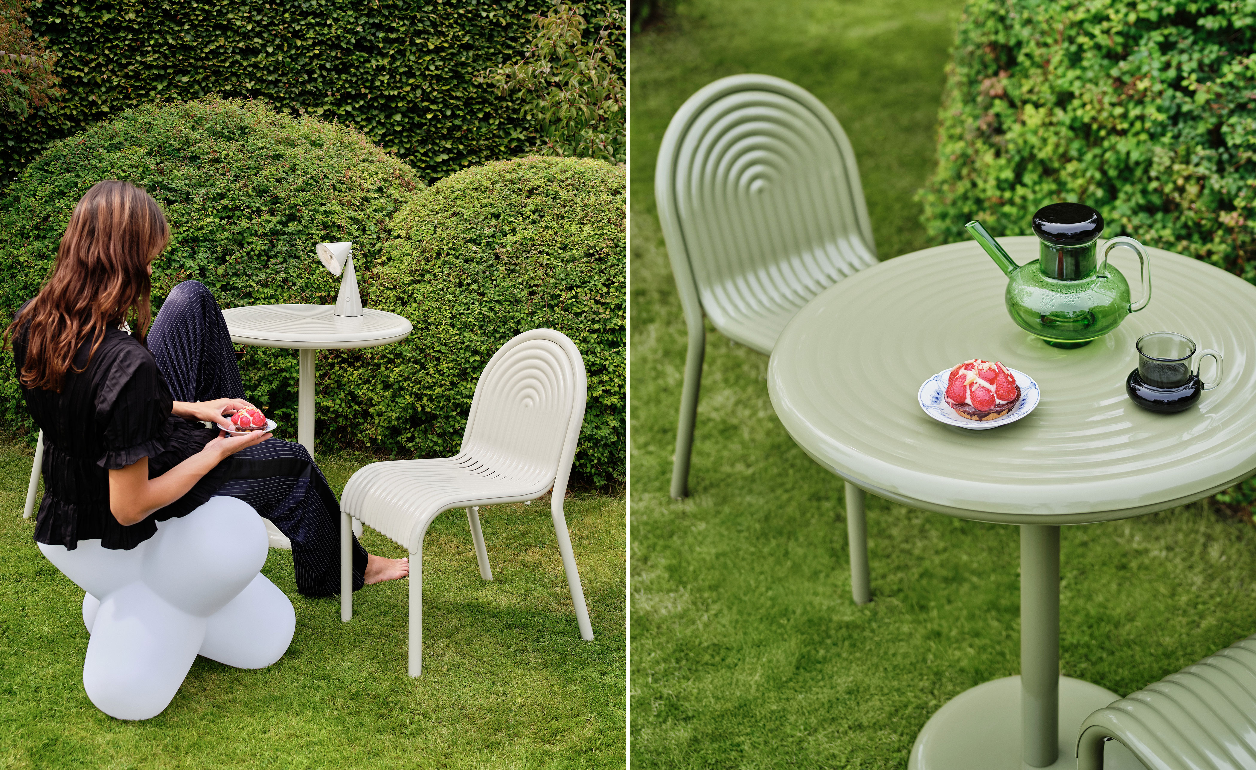Groove Outdoor Table Round
