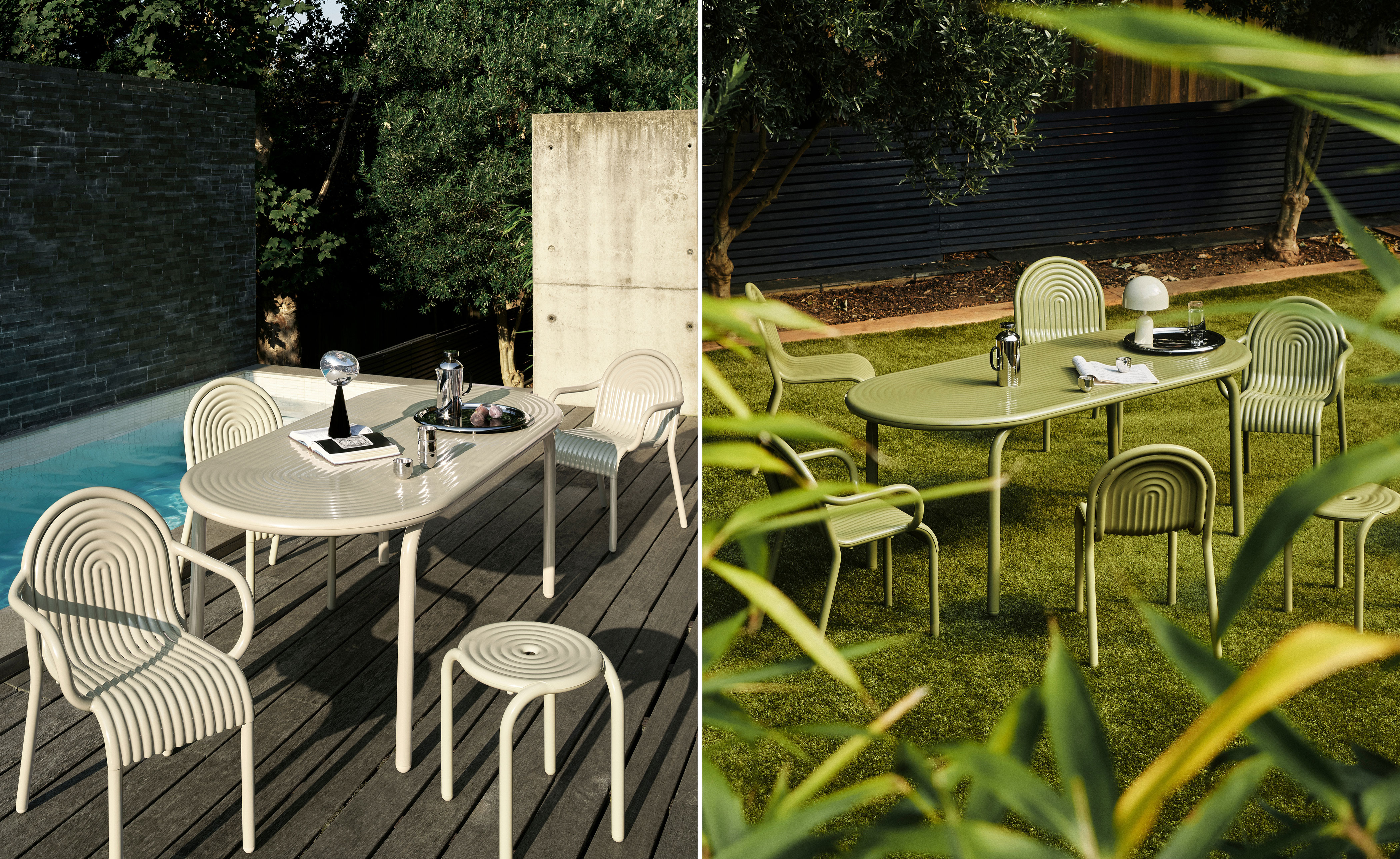 Groove Outdoor Side Chair Set of 2