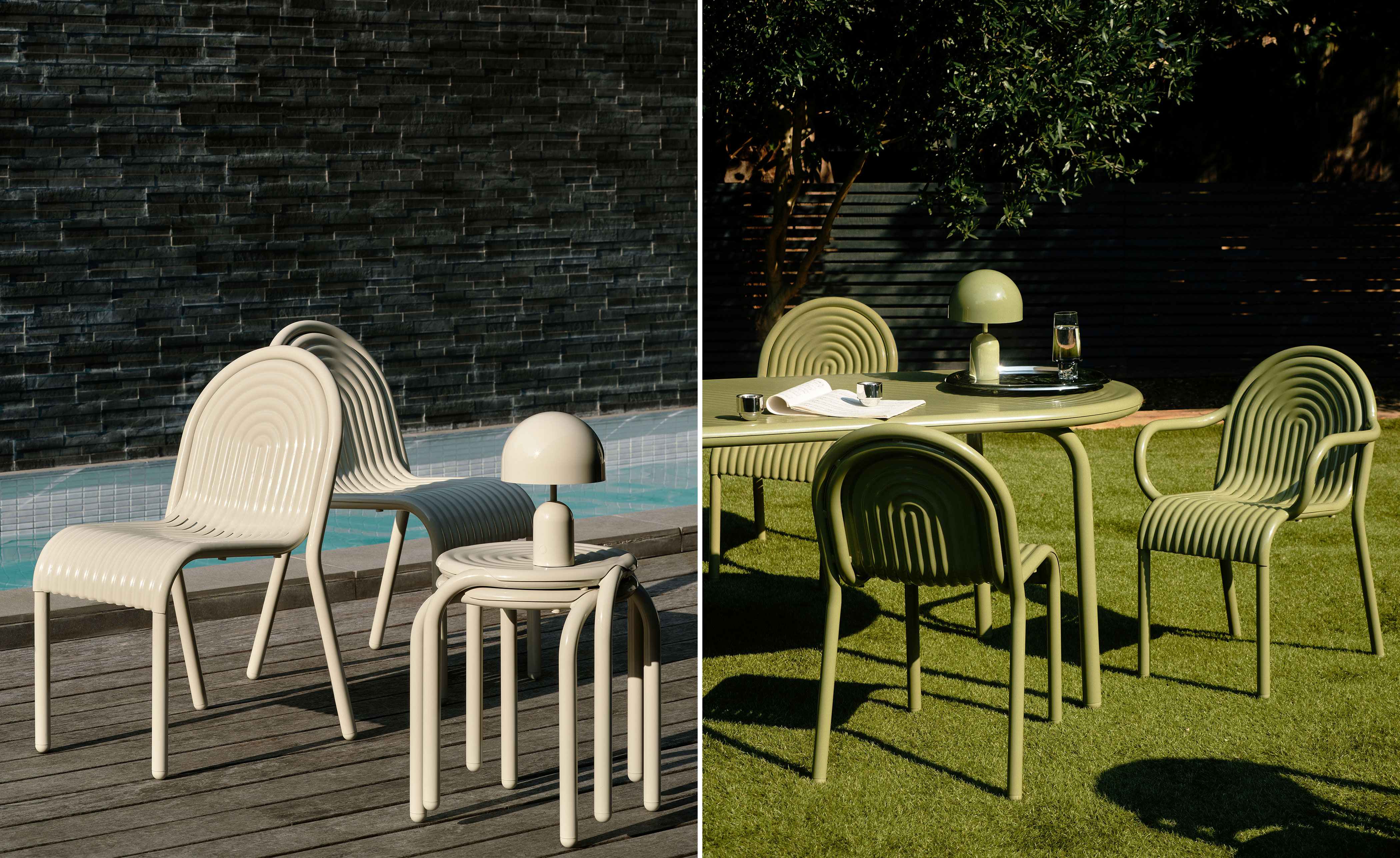 Groove Outdoor Side Chair Set of 2