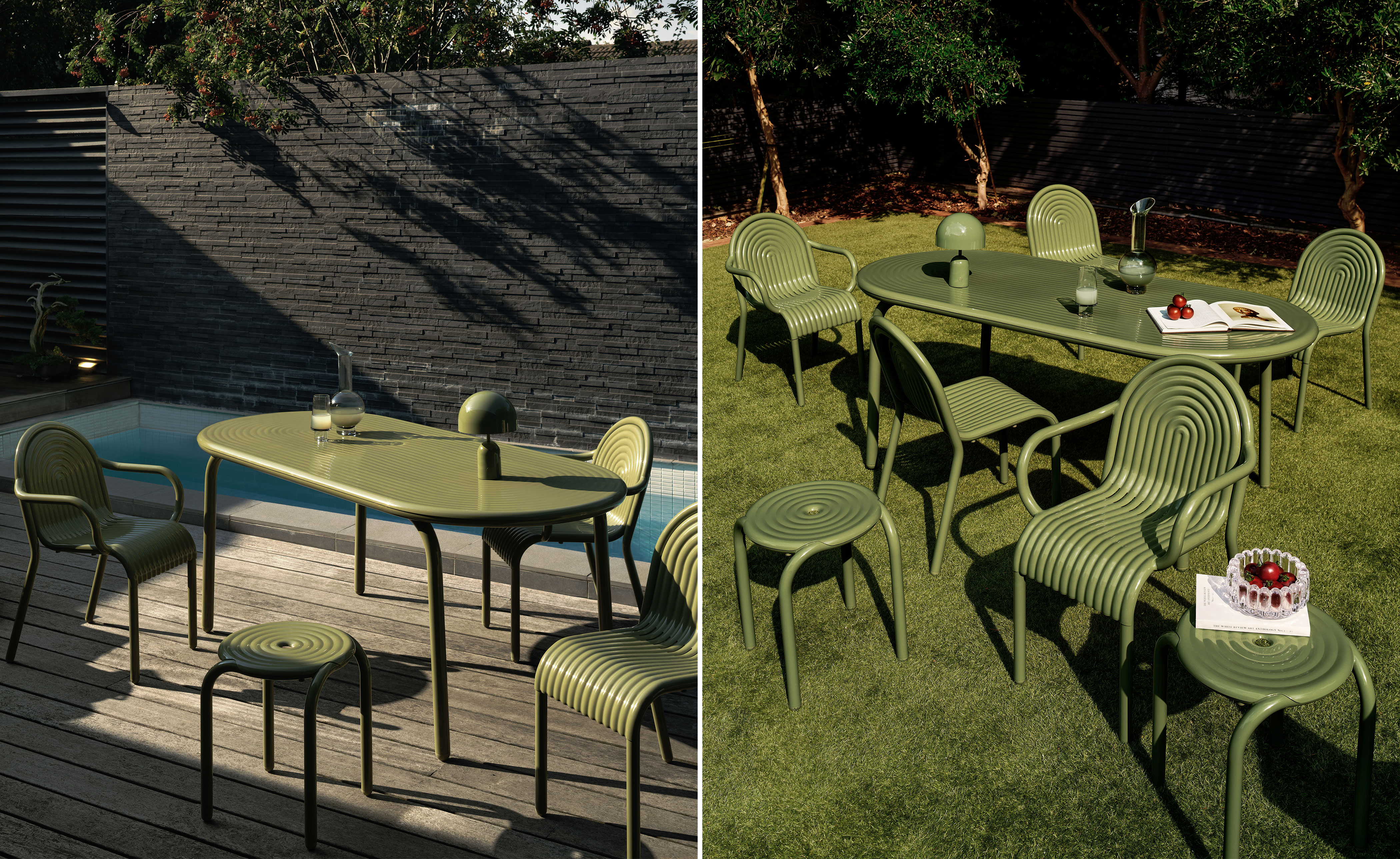 Groove Outdoor Side Chair Set of 2