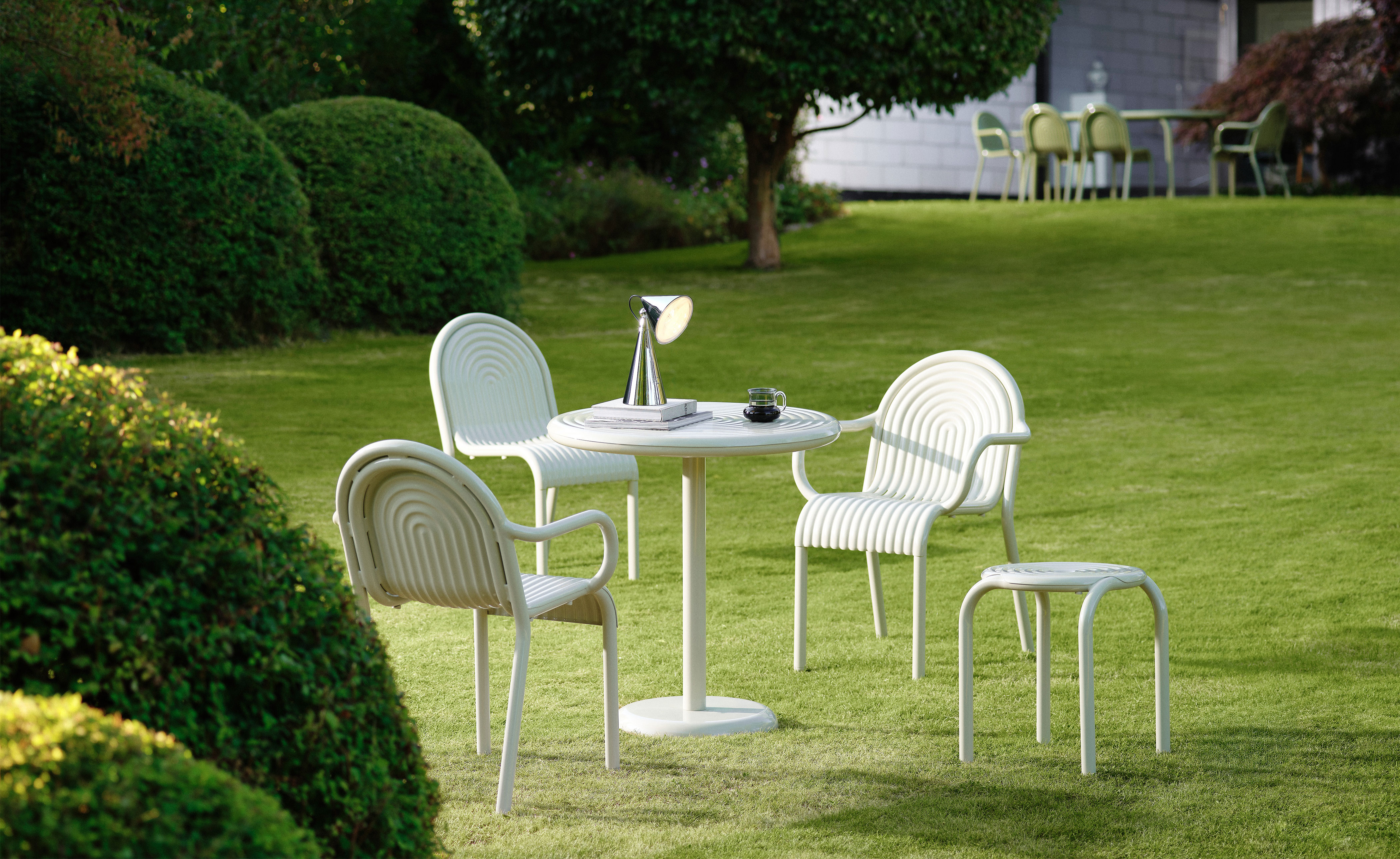 Groove Outdoor Stool Set of 2