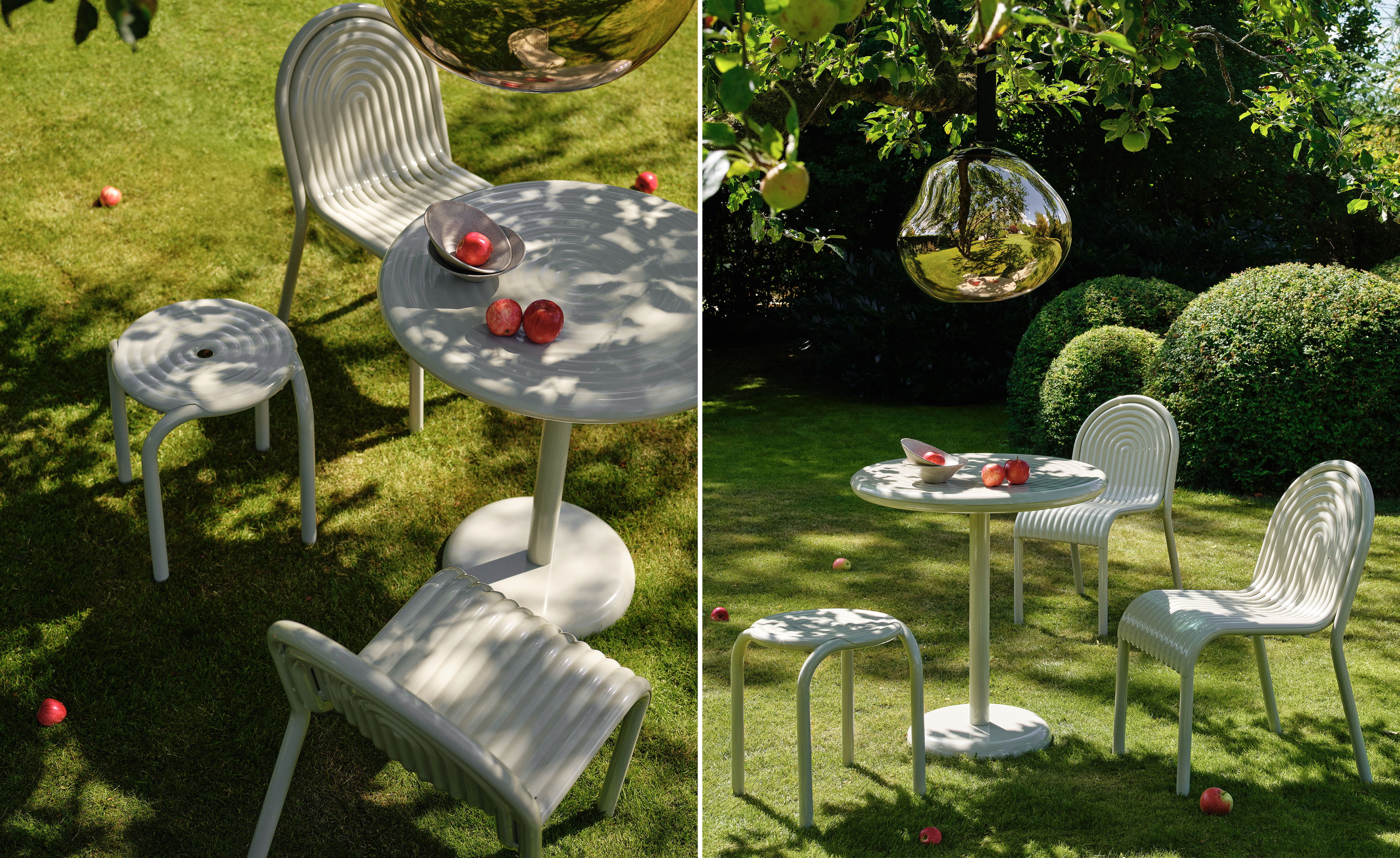 Groove Outdoor Stool Set of 2