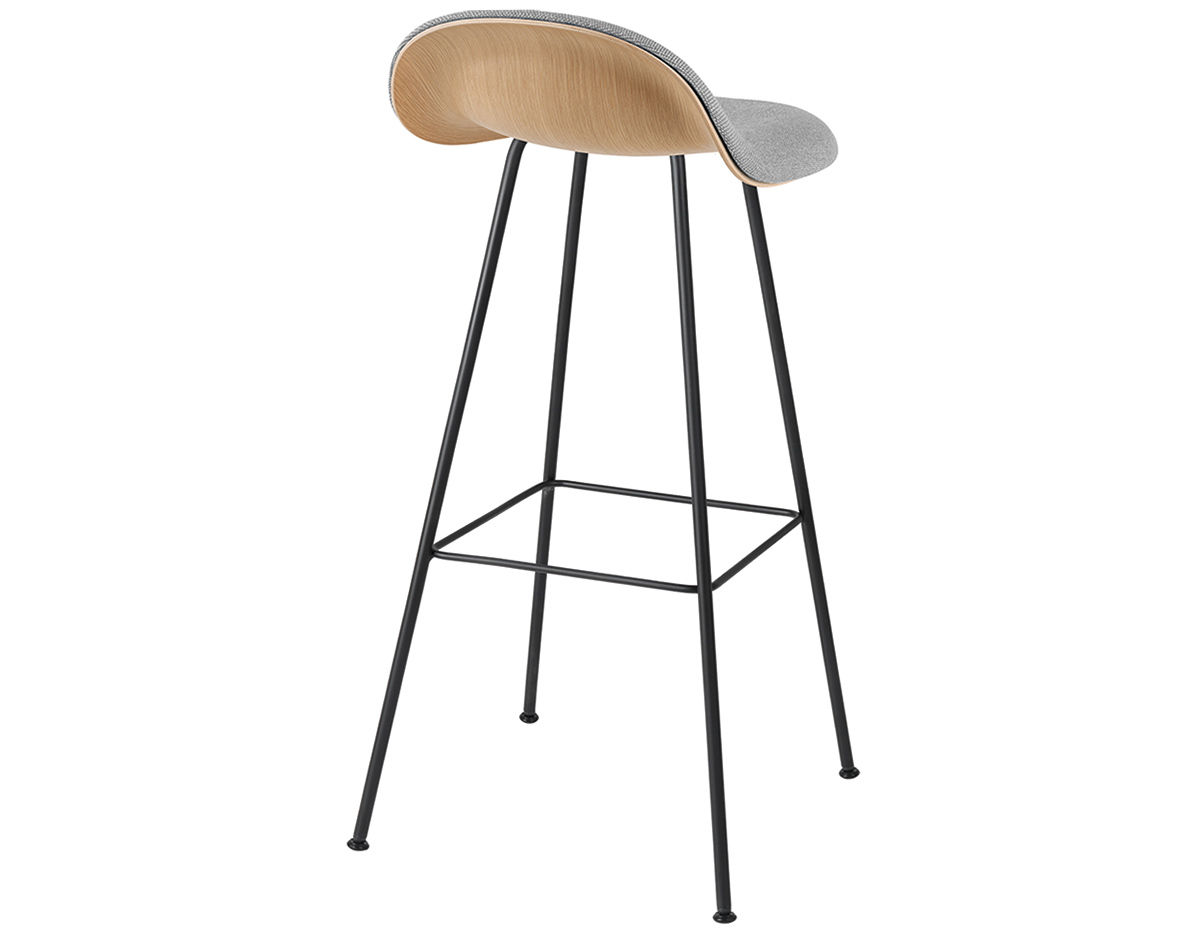 gubi 3d center base wood stool