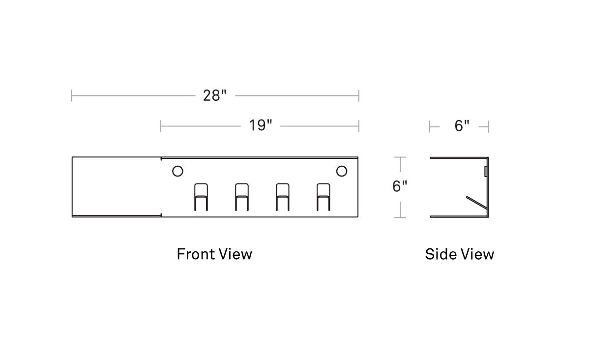 hall pass wall shelf with hooks