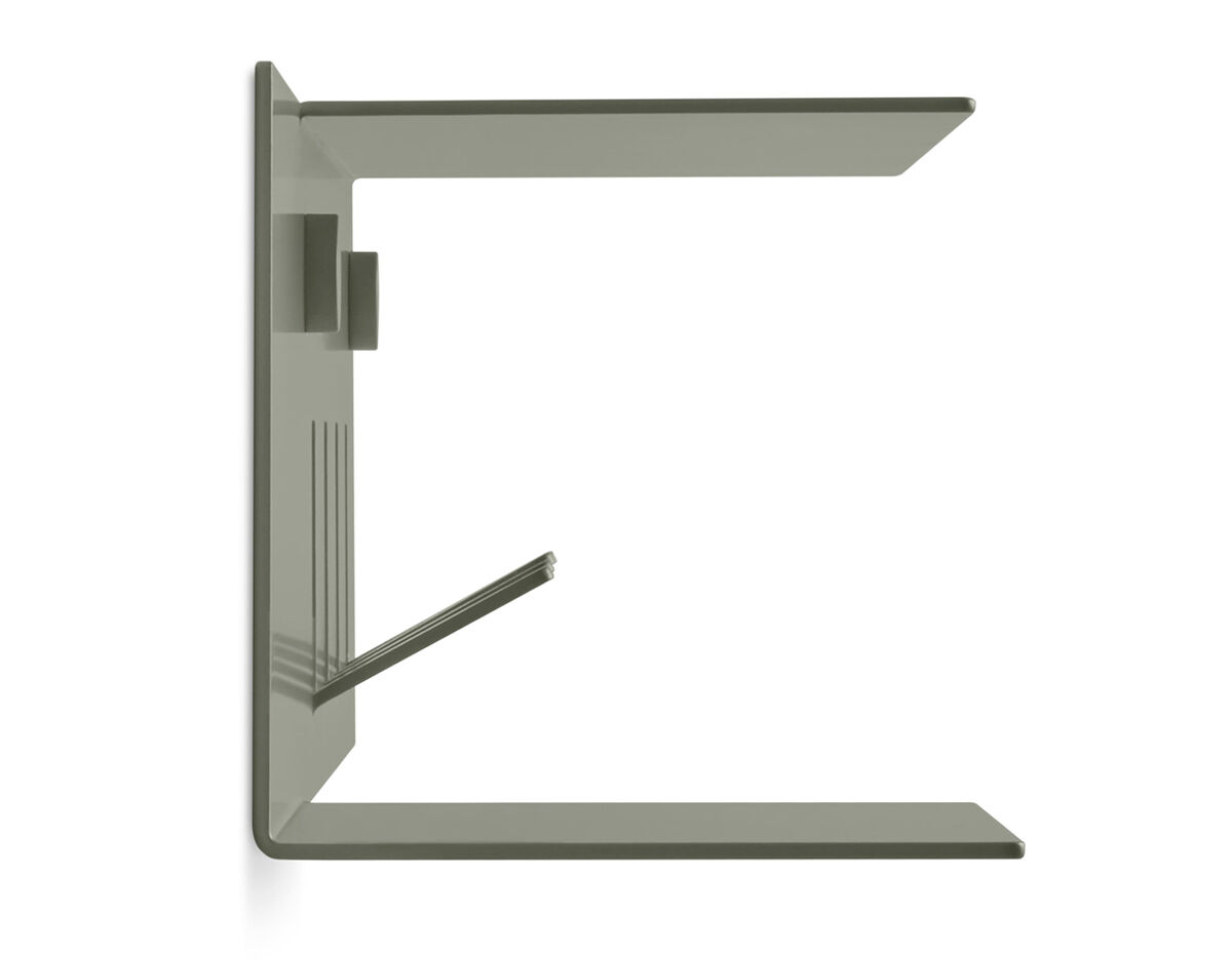 hall pass wall shelf with hooks