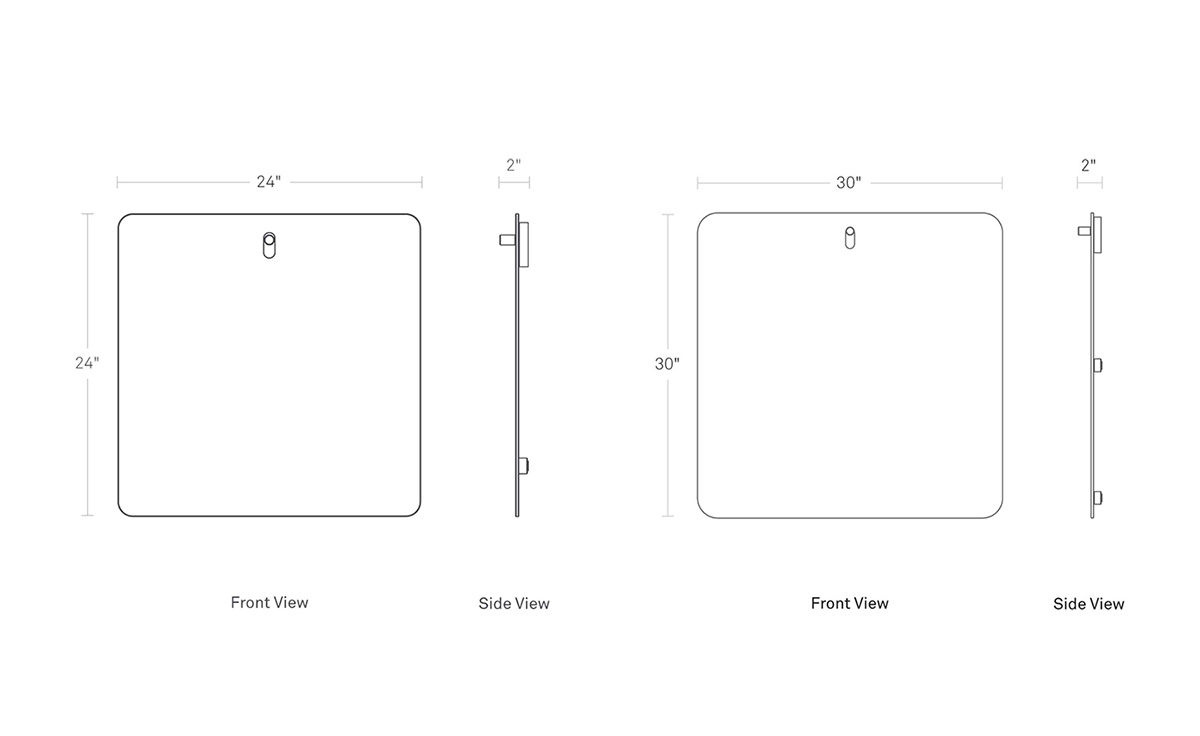 hang 1 square mirror