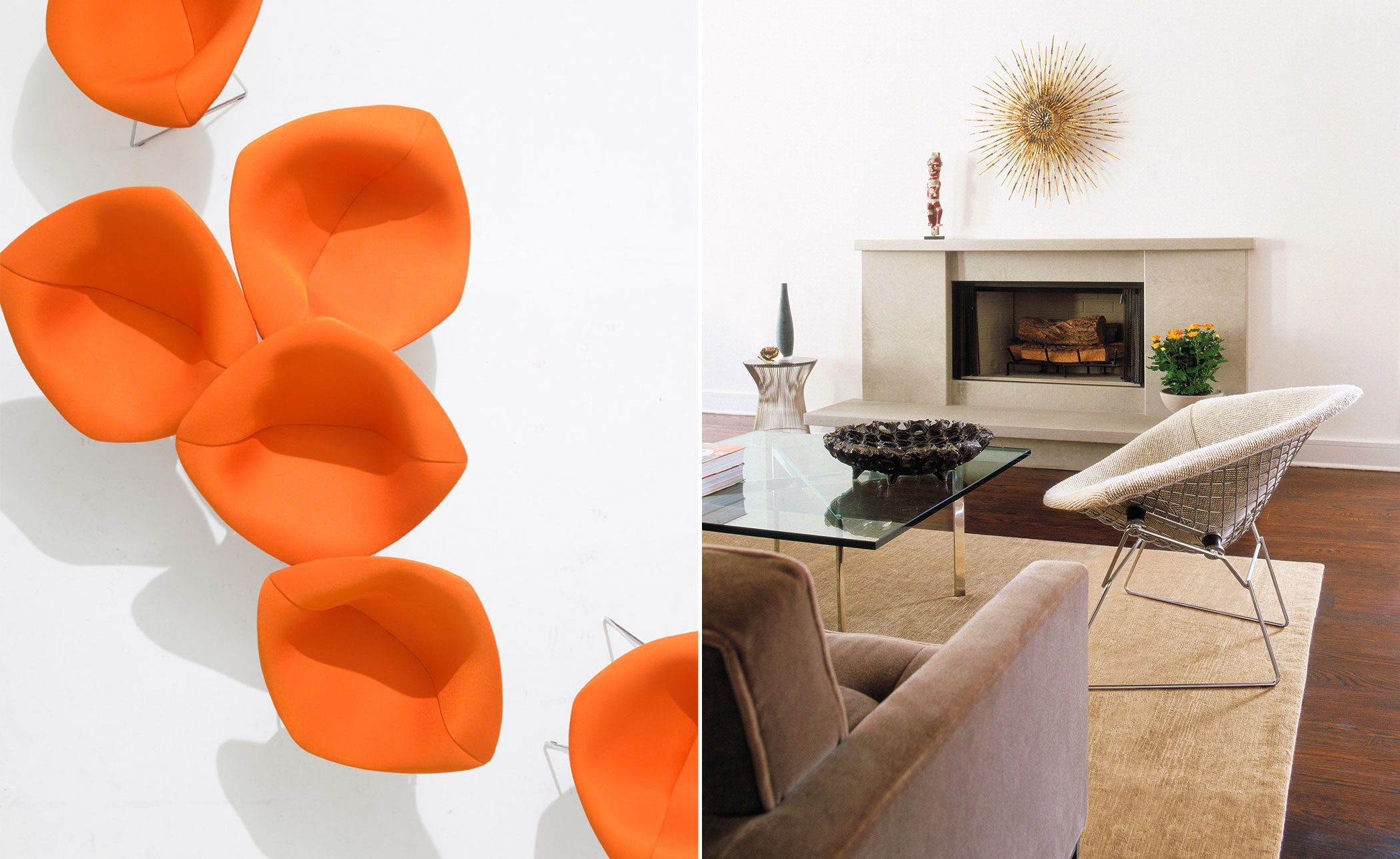 bertoia large diamond chair
